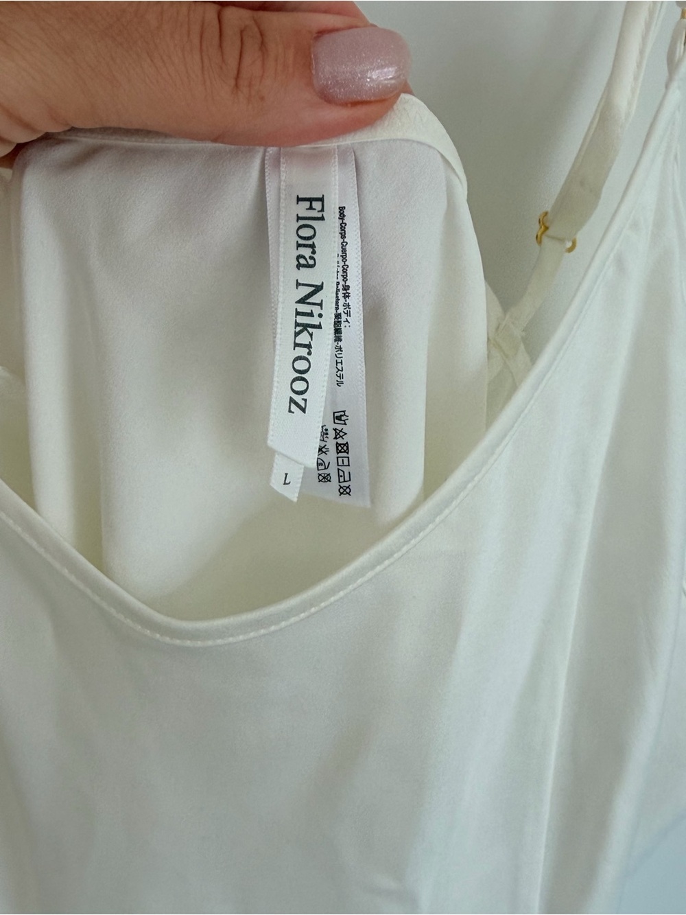 Antropologie The Flora Nikrooz Bowie Chemise size L Ivory - Picture 5 of 9